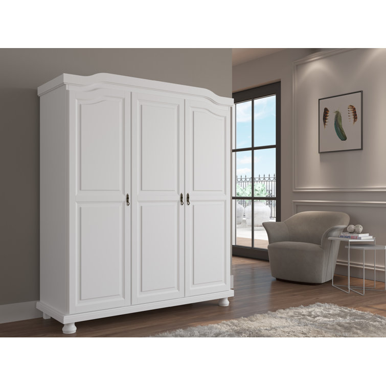 August Grove Hedda Farmhouse Wardrobe Wayfair.co.uk